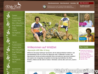 wildzeit-shop.com website preview