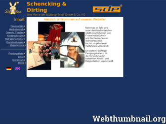 schenckingdirting.de website preview