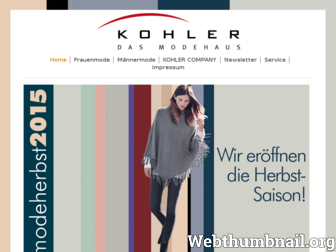 modehauskohler.de website preview