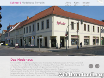 modehaus-splinter.de website preview