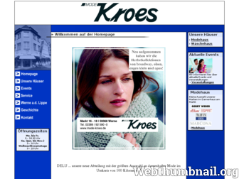 mode-kroes.de website preview