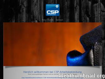 csp-arbeitsbekleidung.com website preview