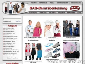 bab-berufsbekleidung.de website preview