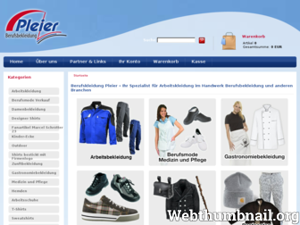 berufsbekleidung-pleier.de website preview