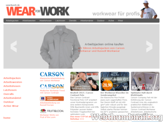 wear4work.de website preview