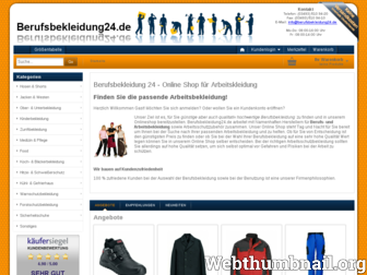 berufsbekleidung24.de website preview