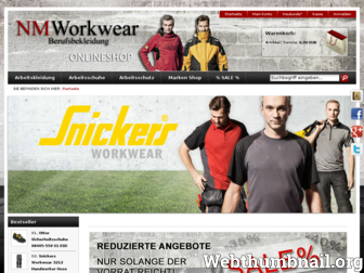nmworkwear.de website preview