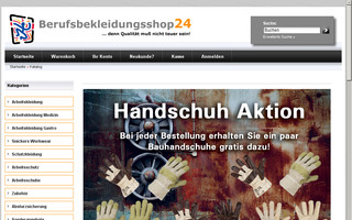 berufsbekleidungsshop24.de website preview