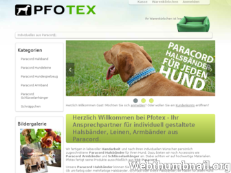 pfotex.de website preview