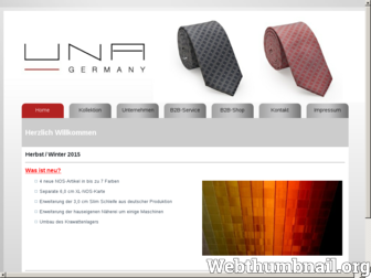 una-krawatte.de website preview