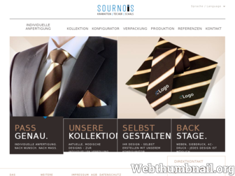 sournois-krawatten.de website preview