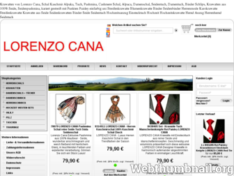 lorenzo-cana-shop.com website preview