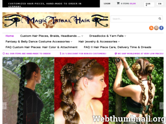 magic-tribal-hair.com website preview