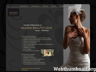 heaven-brautstudio.de website preview