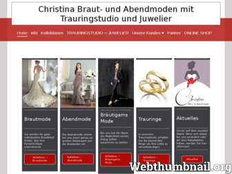 christina-brautmoden.de website preview