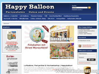 happyballoon.de website preview