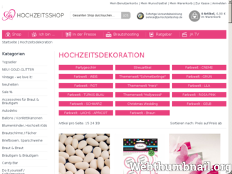 hochzeitsdekoration-onlineshop.de website preview
