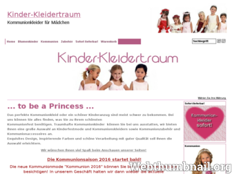 kinder-kleidertraum.de website preview