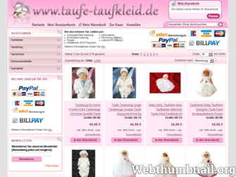 taufe-taufkleid.de website preview