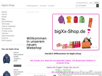 bigxx-shop.de website preview