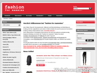 fashion-for-mammies.de website preview