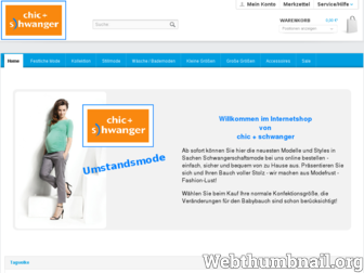 shop.chicundschwanger.de website preview