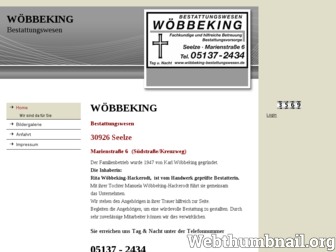 xn--wbbeking-bestattungswesen-yrc.de website preview