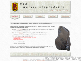 h-u-s-naturstein.de website preview