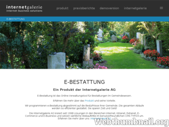 e-bestattungen.ch website preview