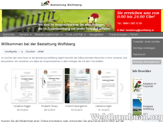 bestattung-wolfsberg.at website preview