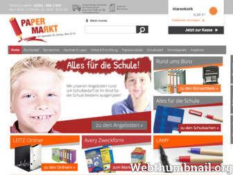 paper-markt.de website preview