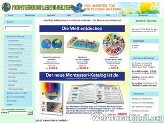 montessori-material.de website preview