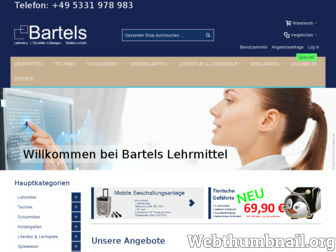 bartels-lehrmittel.de website preview
