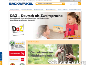 backwinkel.de website preview