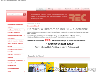 rec-electronic.de website preview