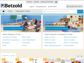 betzold.ch website preview