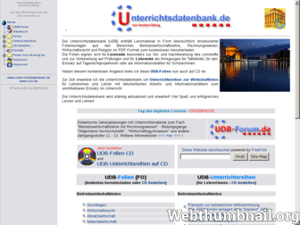 unterrichtsdatenbank.de website preview