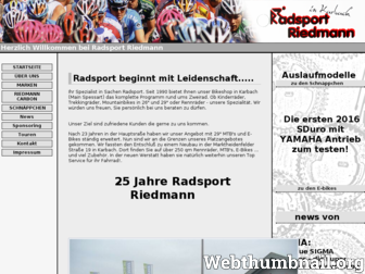 radsport-riedmann.de website preview