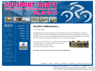 radsport-bertz.de website preview