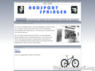 radsport-springer.de website preview