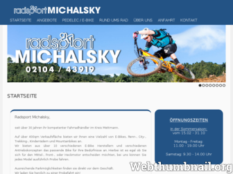 radsport-michalsky.de website preview