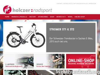 holczer-radsport.de website preview