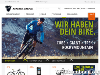 rabe-bike.de website preview