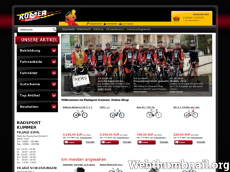 radsport-kummer.de website preview