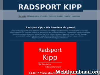 radsport-kipp.de website preview