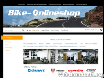 bike-onlineshop.de website preview