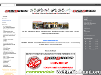 badbikes-online.de website preview