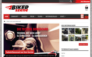 bikerszene.de website preview