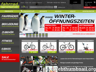 fahrradlagerverkauf.com website preview