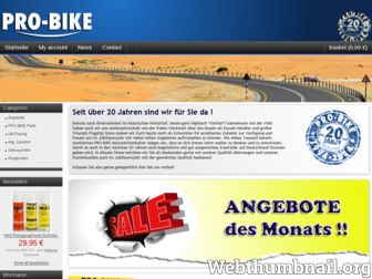 pro-bike.de website preview